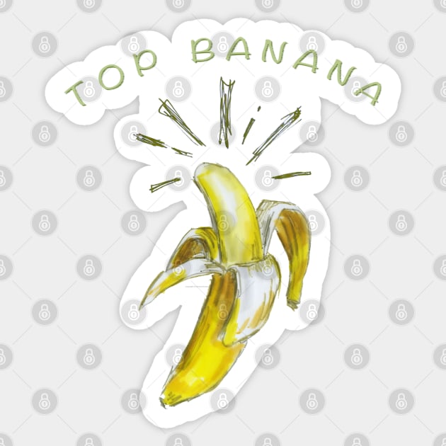 Top Banana. Sticker by FanitsaArt